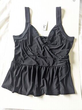 Express Black Peplum Top